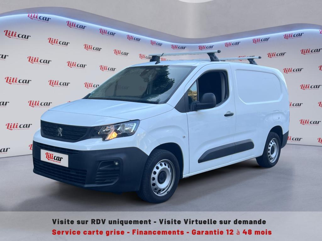 PEUGEOT PARTNER - LONG 950KG 1.5 BLUEHDI S&S - 100 III FOURGON ASPHALTE TVA RÉCUPÉRABLE (2020)